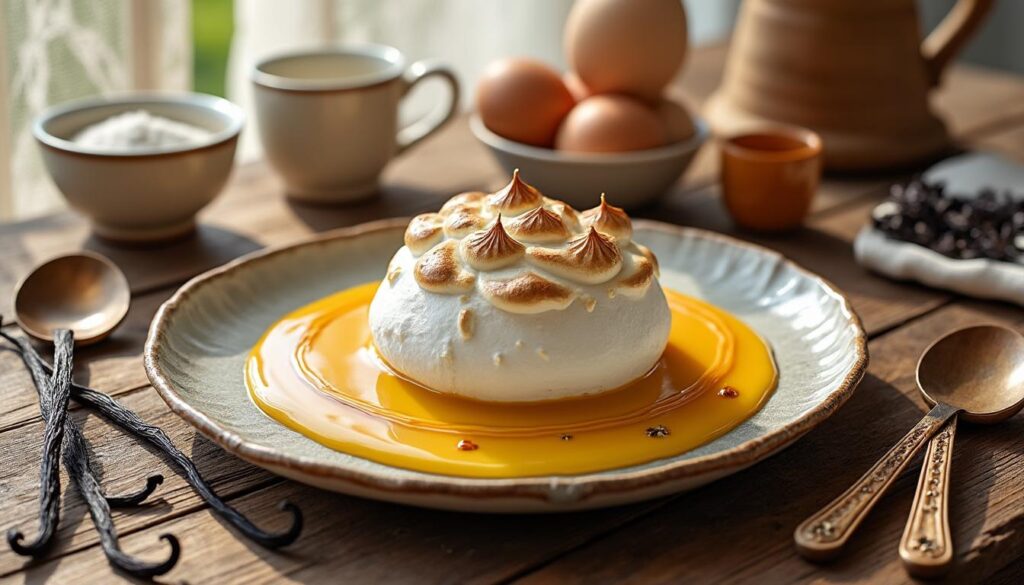 découvrez la recette traditionnelle et facile de l'île flottante de grand-mère, un dessert classique et gourmand à réaliser chez vous.