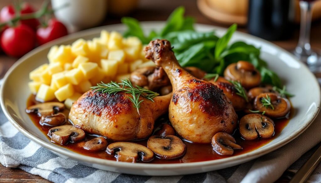 découvrez des idées simples et savoureuses pour accompagner votre coq au vin et sublimer ce plat traditionnel français.