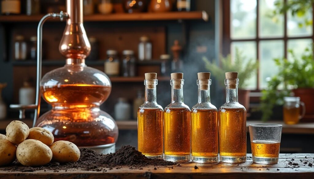 découvrez tout sur l'alcool de pomme de terre : sa fabrication traditionnelle, ses usages variés et ses particularités uniques qui en font une boisson authentique et originale.
