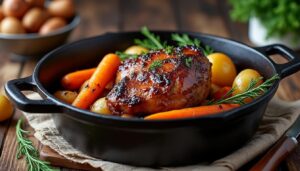 découvrez notre recette facile et savoureuse de cuissot de chevreuil en cocotte, idéale pour un repas gourmand et raffiné en toute simplicité.