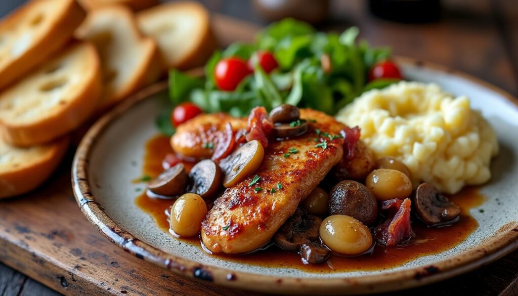 découvrez des idées simples et savoureuses pour accompagner votre coq au vin et sublimer ce plat traditionnel français.