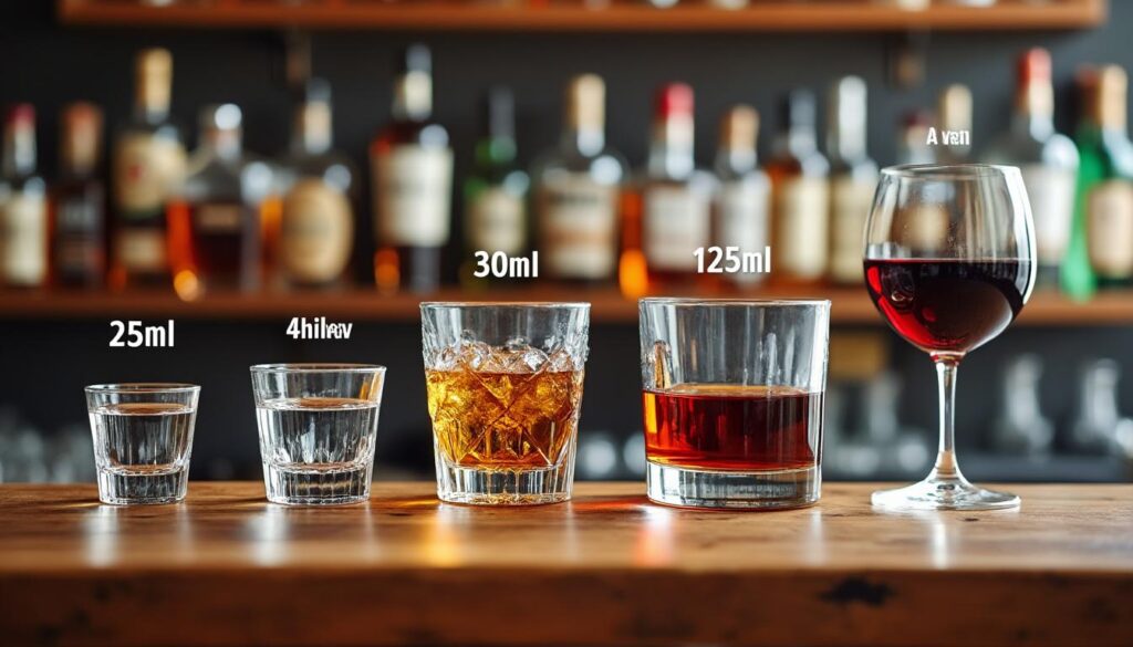 découvrez notre guide complet des mesures standards en centilitres pour les doses d'alcool au bar, idéal pour préparer vos cocktails avec précision.