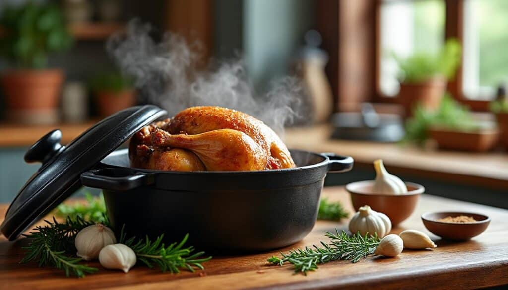 découvrez le temps de cuisson idéal pour une pintade de 1,5 kg en cocotte avec notre guide pratique rapide, pour une viande parfaitement tendre et savoureuse.