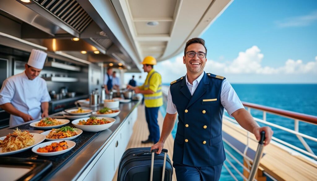 découvrez les métiers disponibles sur un bateau de croisière, les conditions de travail, les avantages et conseils pour réussir votre carrière en mer.