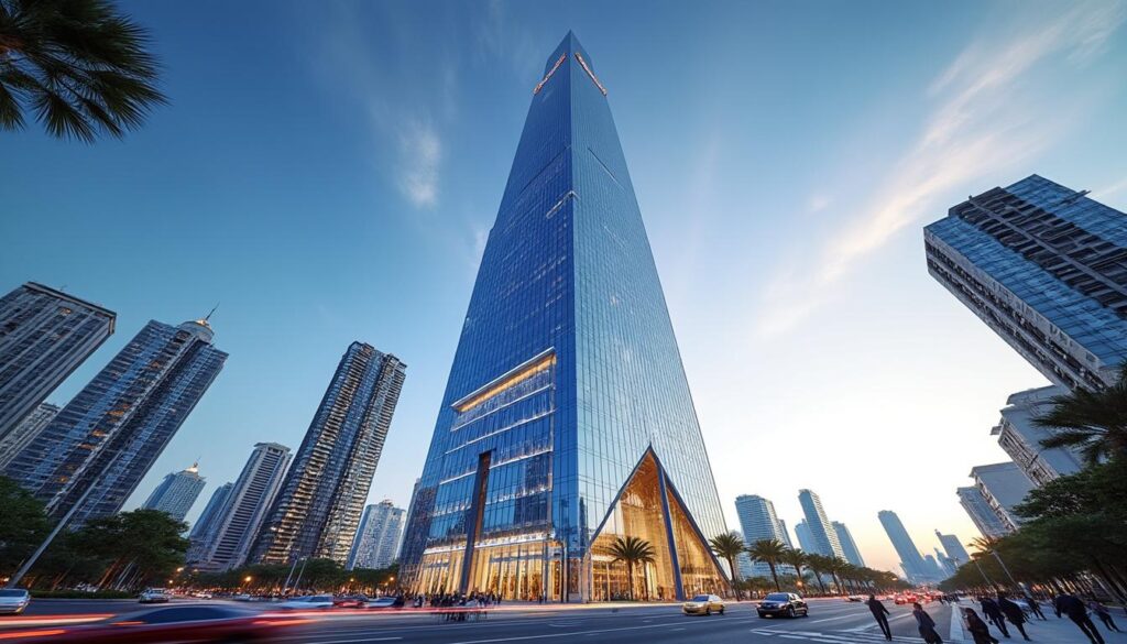 découvrez tout sur almas tower, un gratte-ciel emblématique de 363 mètres de hauteur, son architecture, ses caractéristiques et son importance dans le paysage urbain.