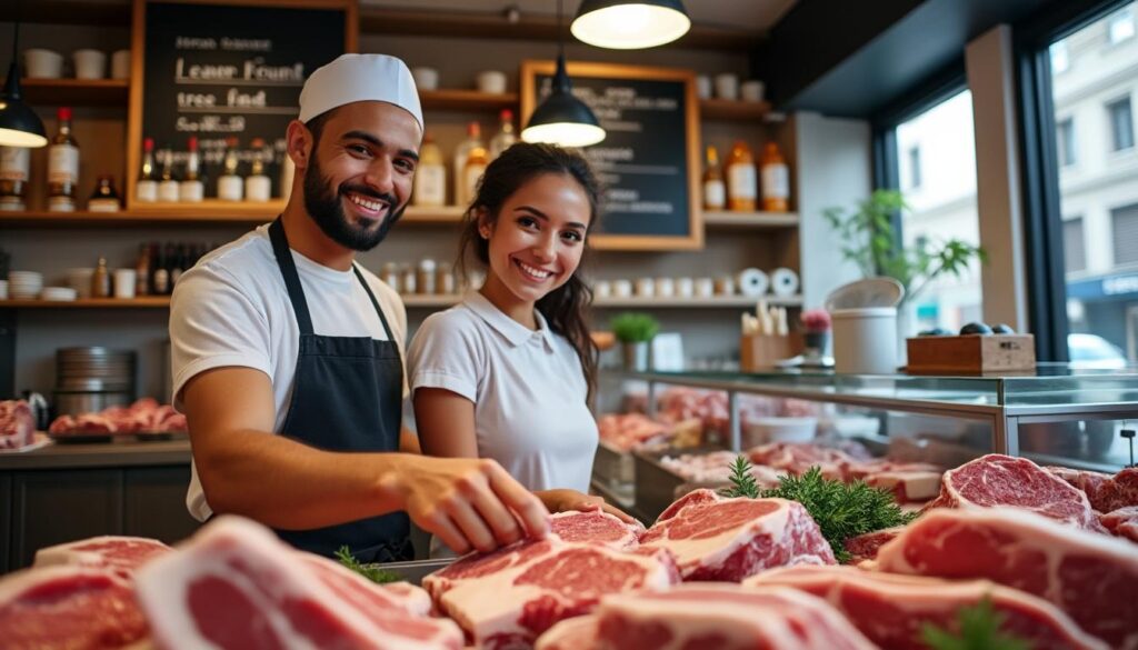 découvrez notre boucherie halal à nantes, offrant de la viande de qualité supérieure et un service local personnalisé pour satisfaire toutes vos envies.