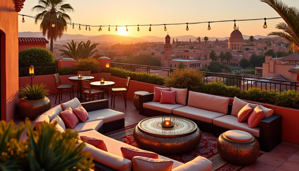découvrez les meilleurs rooftops de marrakech offrant des terrasses avec vue panoramique exceptionnelle pour des moments inoubliables en plein cœur de la ville.