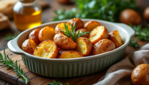 découvrez la recette facile des pommes de terre au four croustillantes façon grand-mère, pour un plat savoureux et réconfortant qui plaira à toute la famille.