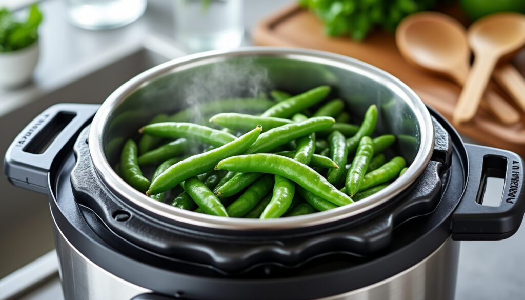 apprenez à cuire rapidement des haricots verts frais à la cocotte minute grâce à notre guide simple et efficace pour des légumes savoureux et croquants.