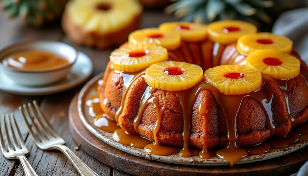 découvrez notre recette facile et rapide de gâteau caramel ananas, un dessert gourmand qui ravira vos papilles en toute simplicité.