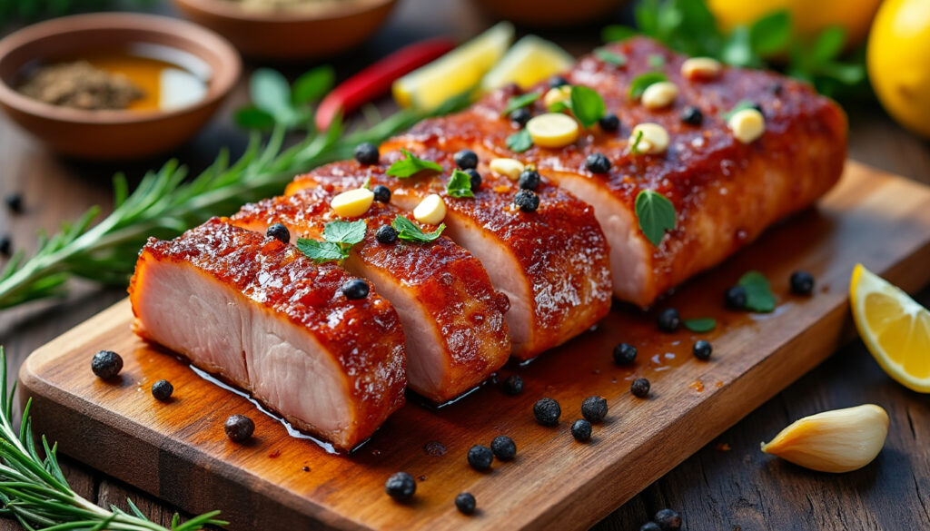 découvrez une marinade simple et savoureuse pour poitrine de porc, idéale pour des grillades réussies et pleines de goût.