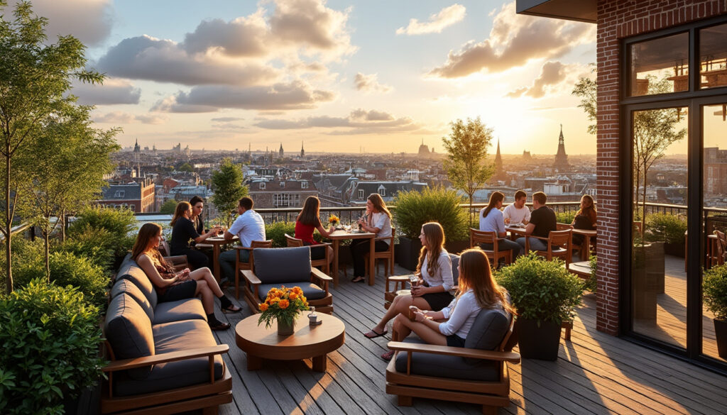 découvrez les meilleures terrasses rooftop à amsterdam offrant une vue panoramique exceptionnelle pour des moments inoubliables en plein air.