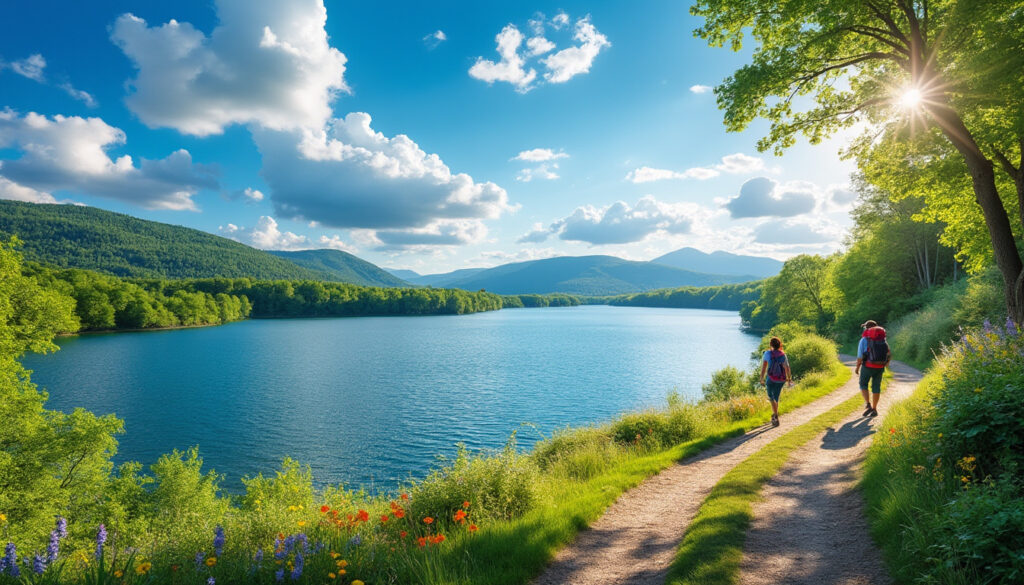 découvrez le sentier du tour du lac de gérardmer, une randonnée facile offrant des panoramas époustouflants autour du lac. parfait pour toute la famille, profitez d'une balade nature accessible et agréable.